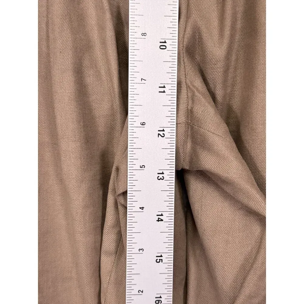 Aritzia Pants 2 Womens Babaton Linen Twill Pleated Trouser Effortless